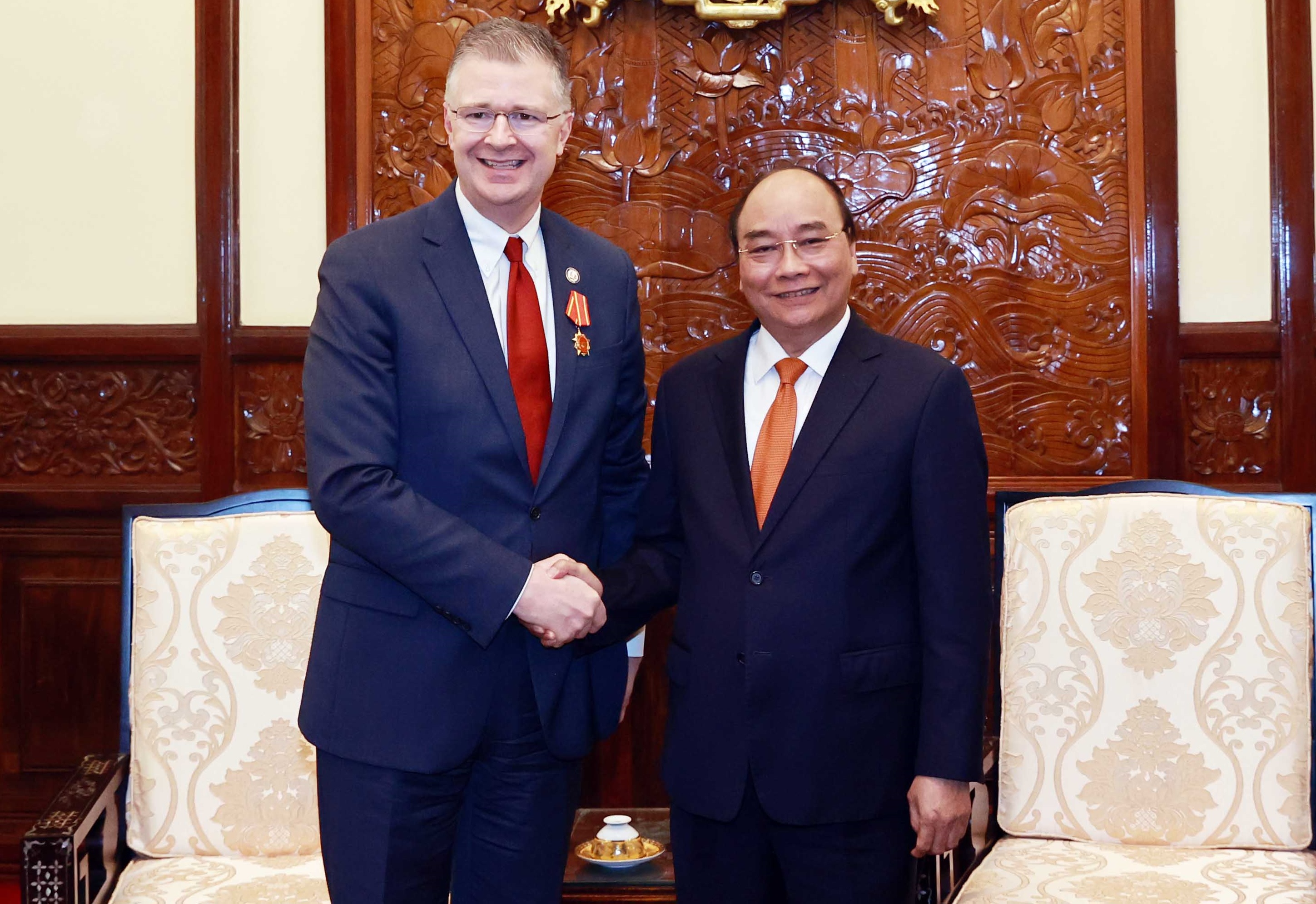 Chủ tịch nước Nguyễn Xuân Phúc tiếp Đại sứ Hoa Kỳ tại Việt Nam