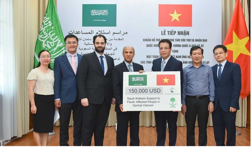 Hỗ trợ 150.000 USD giúp nhân dân các tỉnh miền Trung