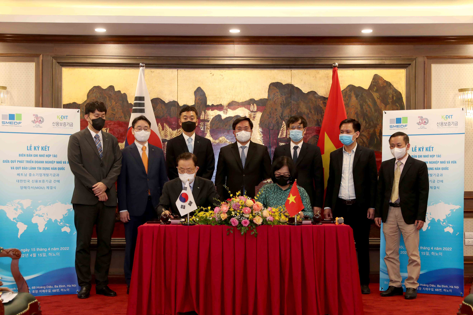 Quỹ Phát triển doanh nghiệp nhỏ và vừa và Quỹ bảo lãnh tín dụng Hàn Quốc ký kết Biên bản ghi nhớ hợp tác