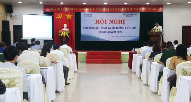 Hội nghị phổ biến, cập nhật và bồi dưỡng kiến thức đối ngoại năm 2022