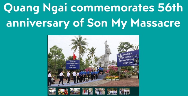 Quang Ngai commemorates 56th anniversary of Son My Massacre