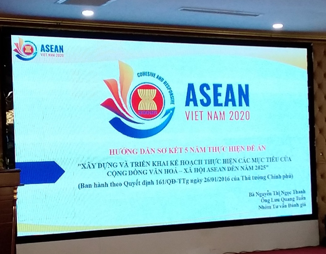 Hội nghị tham vấn lần 3 về Đánh giá giữa kỳ thực hiện Kế hoạch tổng thể Cộng đồng Văn hóa- Xã hội ASEAN 2025 và thực hiện Đề án 161.